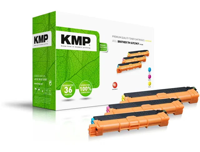 KMP B-T125X kaseta z tonerem 3 szt. Zamiennik Cyjan Purpurowy Żółty