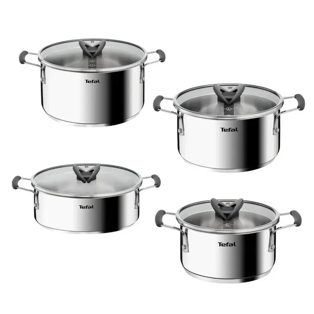 Zestaw garnków TEFAL Opti Space 8 elem. G7378S55