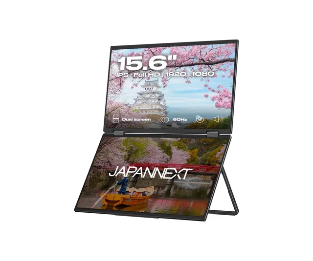 JAPANNEXT 39 6 cm JN-DMD-IPS156F Podwójny monitor FHD