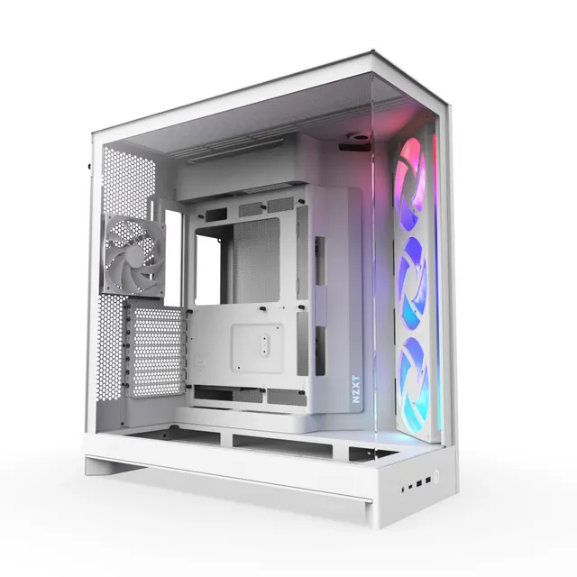 Obudowa NZXT H9 Flow RGB Midi Tower Biały