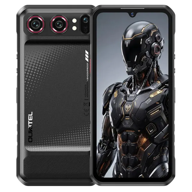 Oukitel WP68 Air 6.88 Smartphone Dual SIM 5G Android 16 USB Type-C 12 GB 512 GB 8000 mAh Czarny