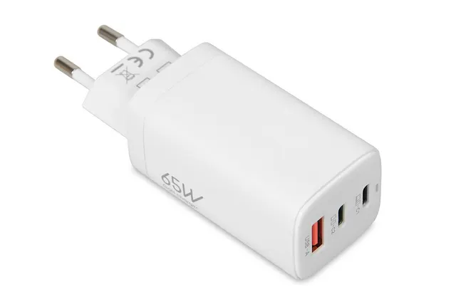 ŁADOWARKA SIECIOWA I-BOX C-65 GAN PD65W KABEL BIAŁA, biała, wtyczka EU