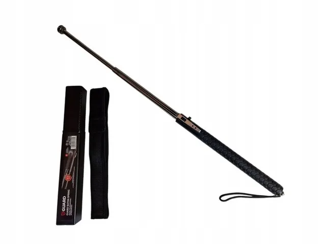 Pałka teleskopowa sprężynowa GUARD Spring 26 baton 29 cm / 66 cm z pokrowcem (YC-10527)