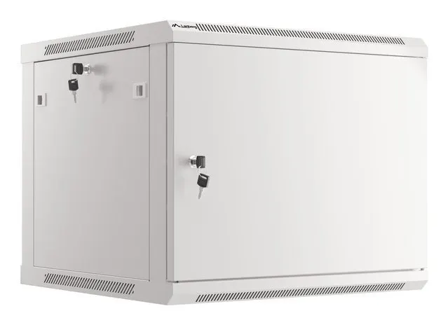 LANBERG SZAFA WISZĄCA RACK 19 9U 600X600 DRZWI METALOWE SZARA (FLAT PACK) WF01-6609-00S