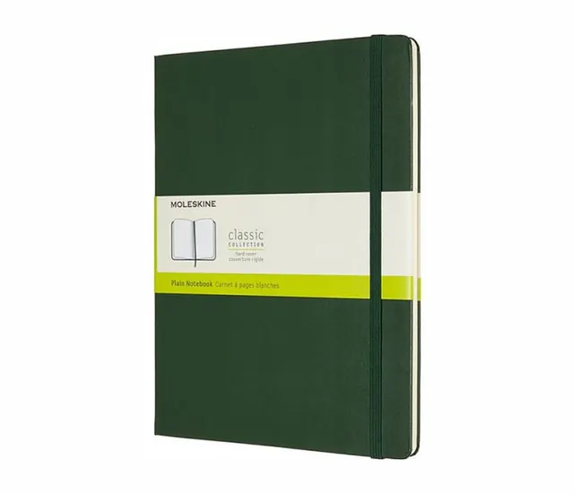 MOLESKINE Notes Classic XL (19x25cm) gładki twarda oprawa myrtle green 192 strony zielony