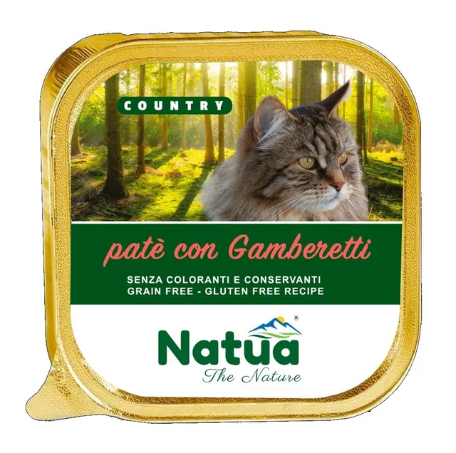 Natua Country Shrimp - Krewetki karma mokra dla kota tacka 100g