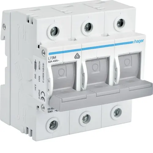 Rozłącznik bezpiecznikowy 63A 3P D02 4.5M 400V AC