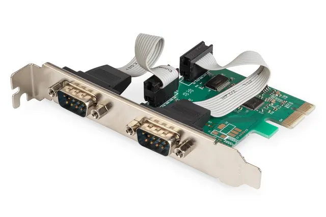Kontroler RS232 PCI Express 2xDB9Low Profile Chipset: AX99100