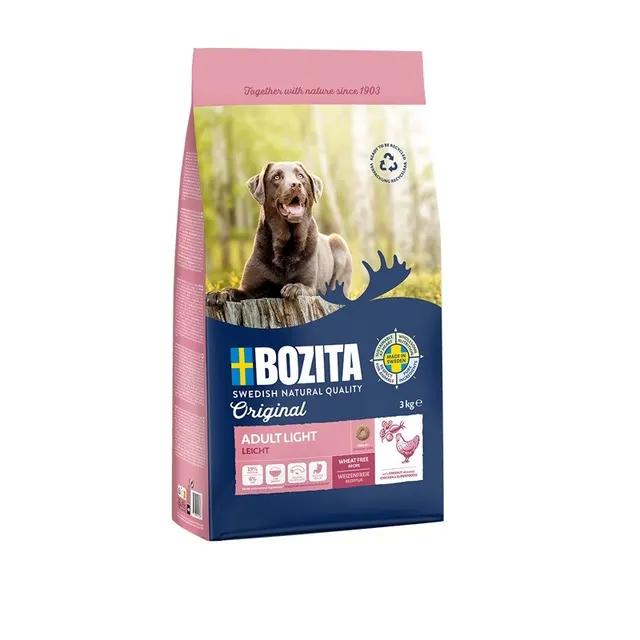 Bozita Original Adult Light Kurczak - sucha karma dla psa - 12 kg
