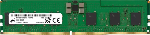 Micron RDIMM 16GB DDR5 1Rx8 4800MHz PC5-38400 ECC REGISTERED MTC10F1084S1RC48BR