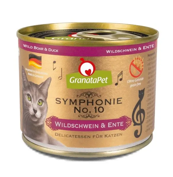 GranataPet Symphonie No.10 dziczyzna i kaczka mokra karma dla kota 200g
