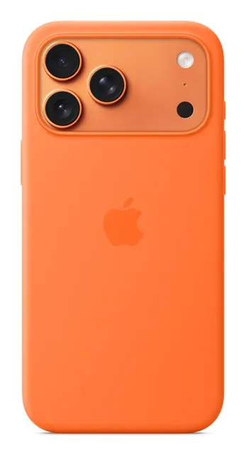 Apple iPhone 17 Pro Max Silicone Case with MagSafe – Orange