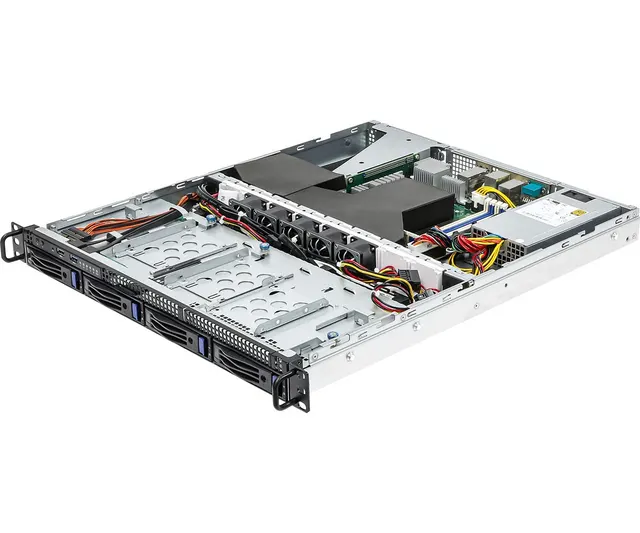 Platforma ASRock Rack (1U) AMD Ryzen (4xLFF 2x10GbE 2xGbE Fixed PSU IPMI)