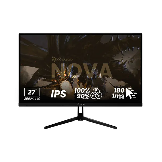 Arozzi Nova 27” monitor komputerowy 68 6 cm (27 ) 2560 x 1440 px Quad HD LED Czarny