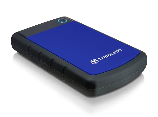 Transcend 2TB StoreJet 25H3 zewnętrzny dysk twarde 2.5 Micro-USB B 3.2 Gen 1 (3.1 Gen 1) Czarny Niebieski