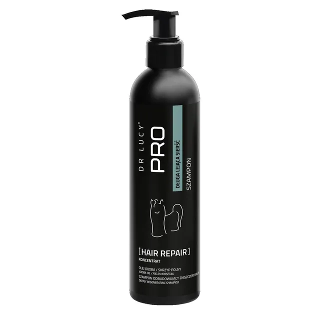 Szampon odbudowujący dla psów o długiej i lejącej sierści Dr Lucy Pro Hair Repair - 250 ml