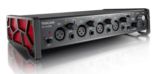 Tascam US-4x4HR - Interfejs USB audio/MIDI wysokiej rozdzielczości (4 wejścia 4 wyjścia)