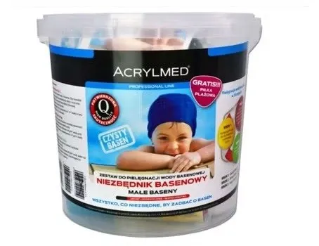 Acrylmed Zestaw do pielęgnacji wody basenowej do małych basenów