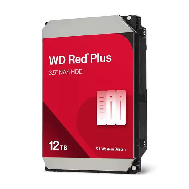 Dysk HDD WD Red Plus WD120EFGX (12 TB ; 3.5 ; 512 MB; 7200 obr/min)
