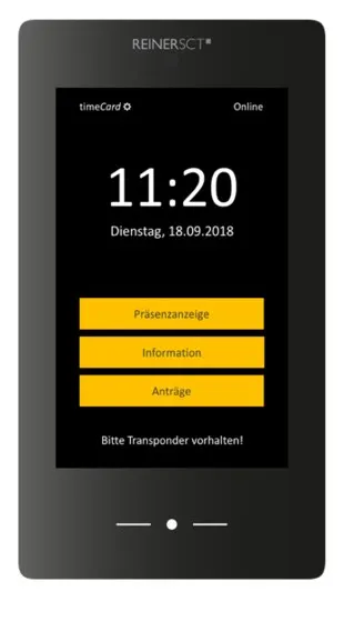 Reiner SCT timeCard Terminal 3 Czarny