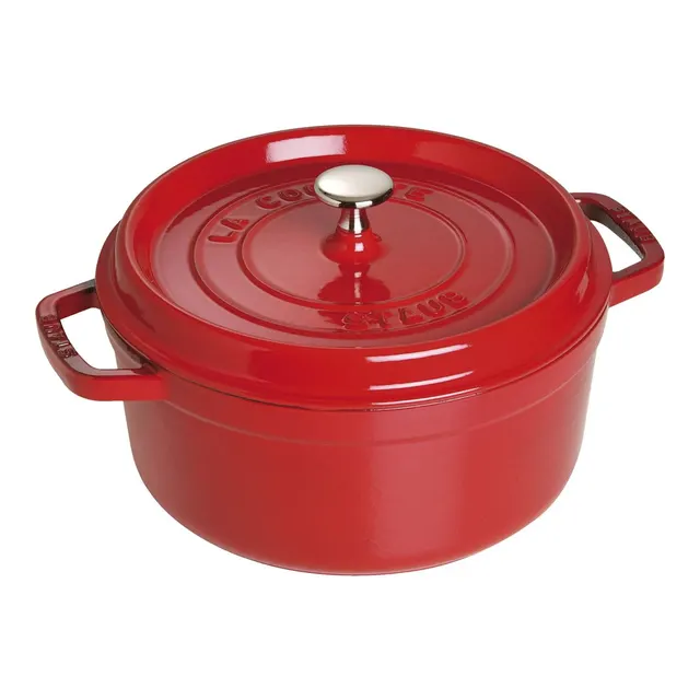 Garnek żeliwny okrągły Staub - 3.8 ltr Czerwony