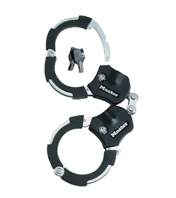 MASTER LOCK Street Cuff Slot Czarny Srebrny 360 mm Zamek pierścieniowy