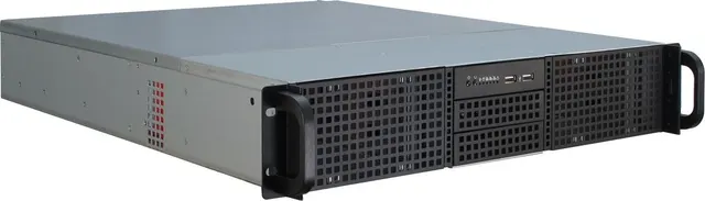 Inter-Tech 2U-20255 Rack Czarny Stal nierdzewna