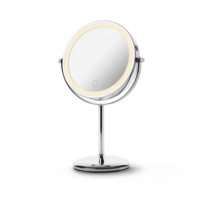 Lustro kosmetyczne stojące Medisana 2w1 CM 844 7-krotne powiększenie, czujnik dotykowy, LED, średnica 14 5 cm
