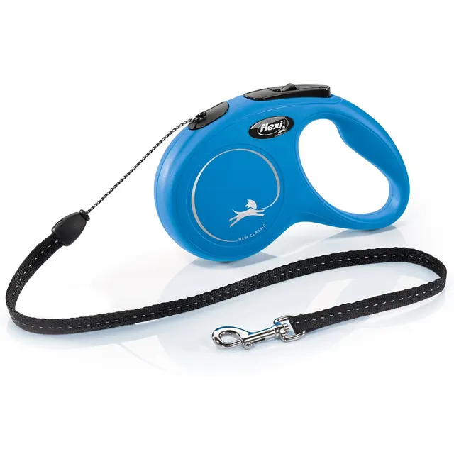 Smycz flexi automatyczna New Classic S linka 5m - dla psa do 12 kg kolor niebieski