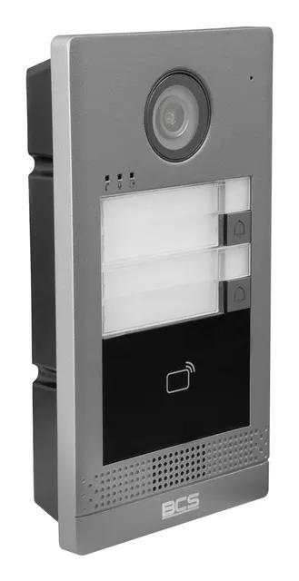 BCS BCS-P-PAN2001G wideodomofon 2 MP Srebrny Czarny