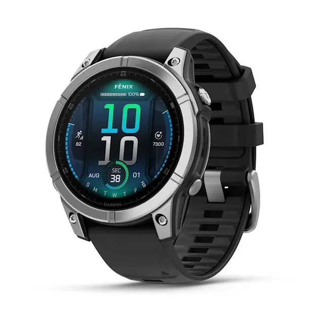 Zegarek sportowy Garmin Fenix E AMOLED 47mm Czarny (010-03025-00)