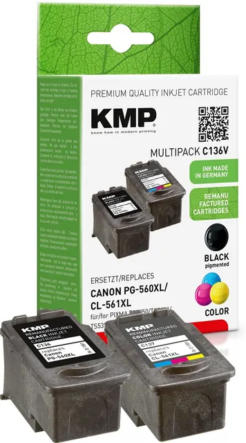 KMP 1581 4005 nabój z tuszem 3 szt. Zamiennik Wysoka (XL) wydajność Czarny Cyjan Purpurowy Żółty