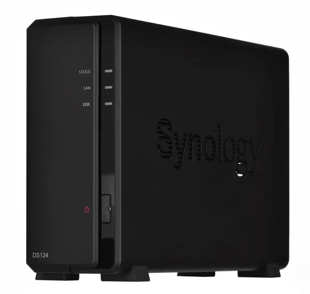 NAS Synology DS124; Tower; 1x (3.5 SATA HDD); Realtek RTD1619B; 1GB DDR4 1x 1GbE RJ-45