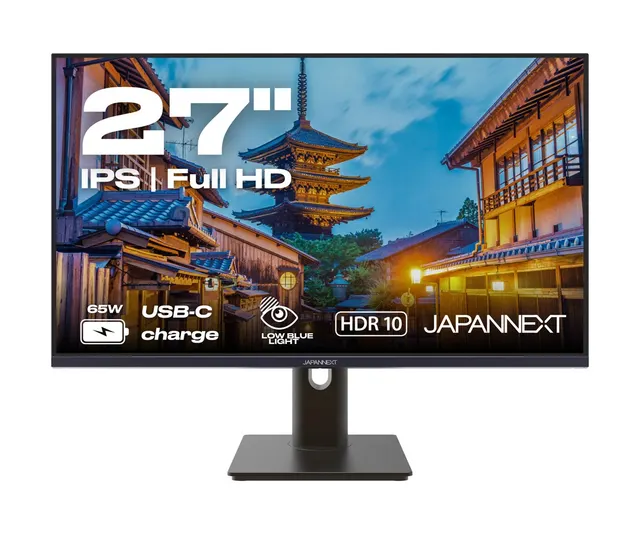 JAPANNEXT JN-IPS27FHDR-C65W-HSP monitor komputerowy 68 6 cm (27 ) 1920 x 1080 px Full HD LED Czarny