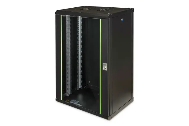 Digitus Szafa sieciowa wisząca Unique 19 20U rack 600x450 drzwi szyba czarny niedzielona złożona 100kg