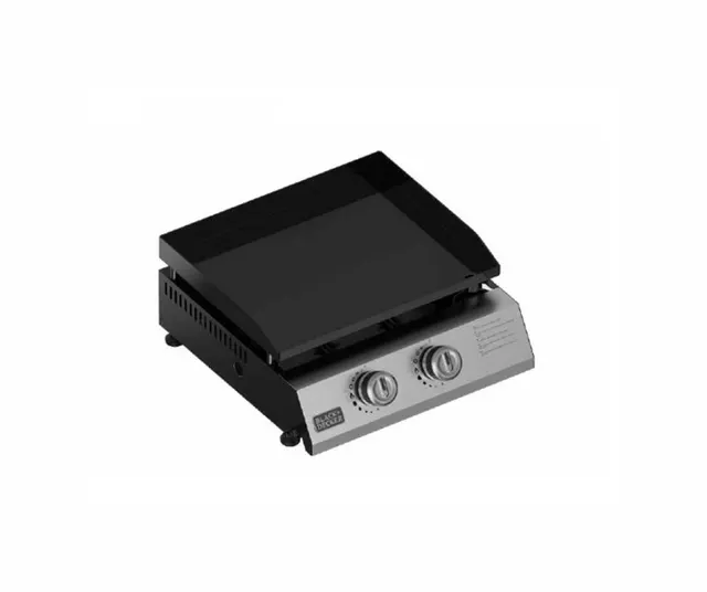 Grill gazowy BXOP4900E Black+Decker 2 palniki, 2 45kW, automatyczny zapłon, 450 x 360 mm