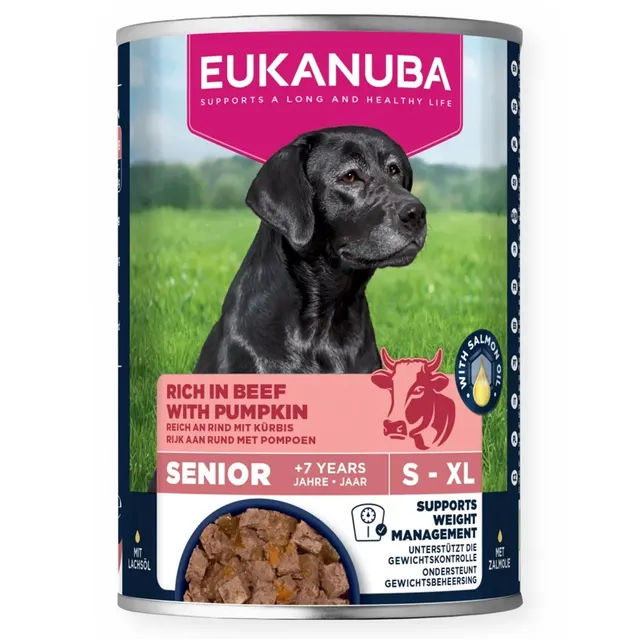 EUK DOG CAN LC SR AB BEEF&PUMP 400G