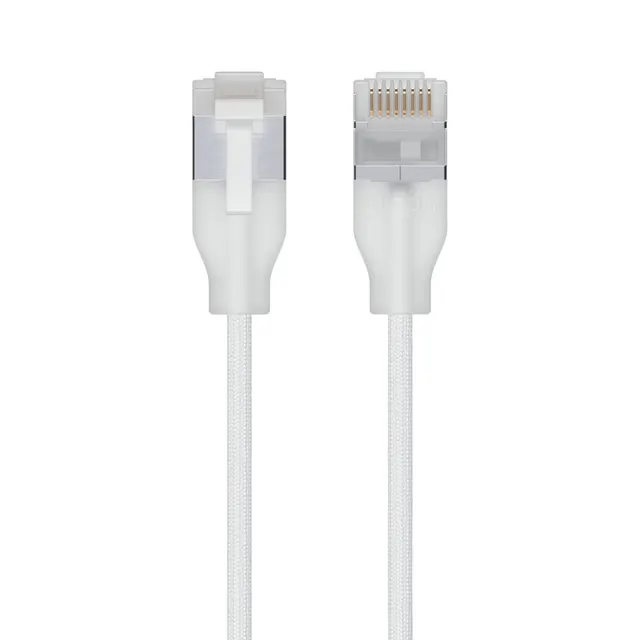 Ubiquiti UACC-Cable-Patch-EL-C6A-12M-W kabel sieciowy Półprzezroczysty Biały Cat6a Okrągły
