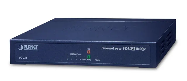 Konwenter PLANET VC-234 VDSL2 1xRJ-11 4xRJ-45 30A