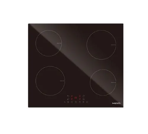 Płyta indukcyjna MPM MPM-60-IM-13/N 60 cm, 4 pola, Booster, 9 poziomów mocy, czarny, ultra płaska