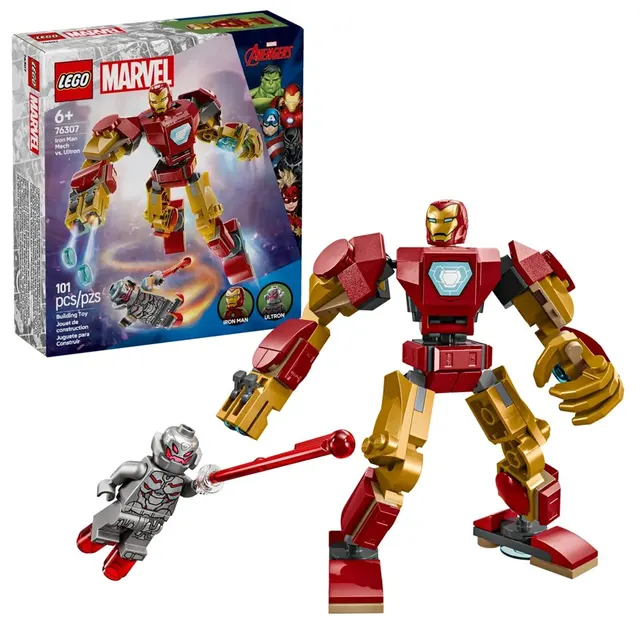 LEGO Marvel Super Heroes 76307 - Mech Iron Mana kontra Ultron