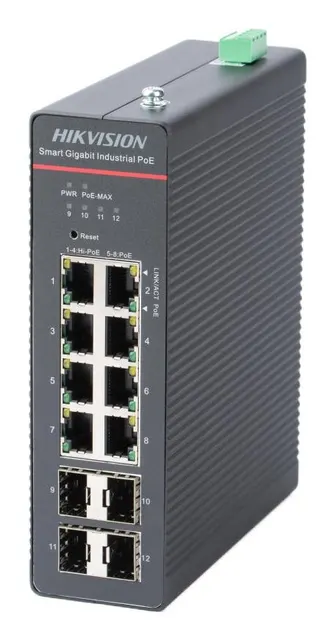 Switch Hikvision DS-3T1512HP-SI-8P4FKIT(240W) LinkVu