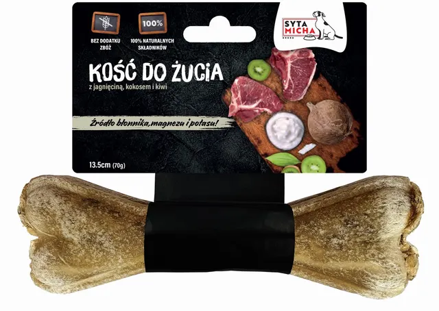 SYTA MICHA Kość do żucia z kiwi i kokosem 13 5cm