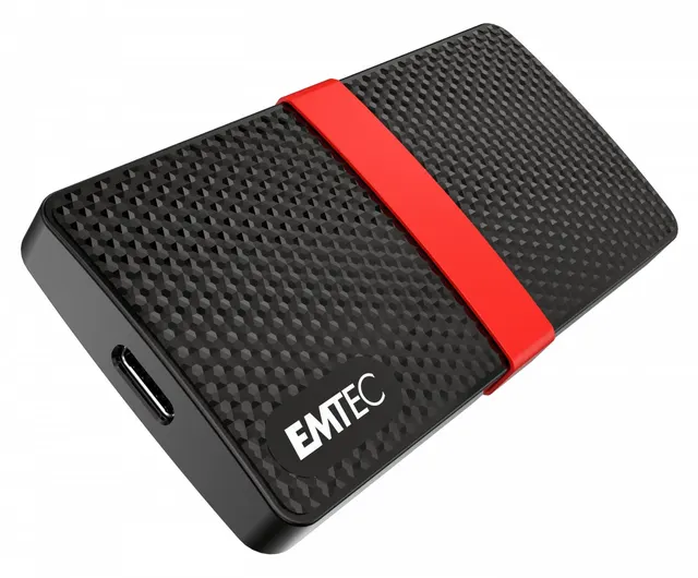 Emtec X200 256 GB USB Type-C 3.2 Gen 1 (3.1 Gen 1) Czarny Czerwony
