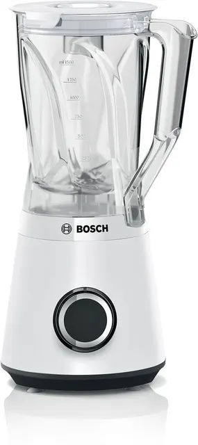 Blender Bosch MMB6141W VitaPower Seria 4 Blat stołu 1200 W Materiał słoika Tritan Pojemność słoika 1 5 L Biały