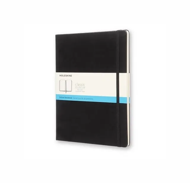 MOLESKINE Notes Classic XL (19x25cm) w kropki twarda oprawa 192 strony czarny