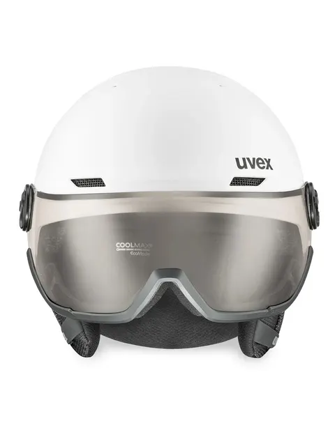 Kask narciarski UVEX Wanted Visor pro V white matt