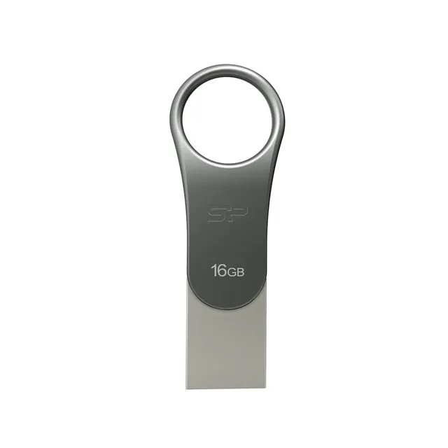 Silicon Power Mobile C80 pamięć USB 16 GB USB Type-A / USB Type-C 3.0 (3.1 Gen 1) Tytan