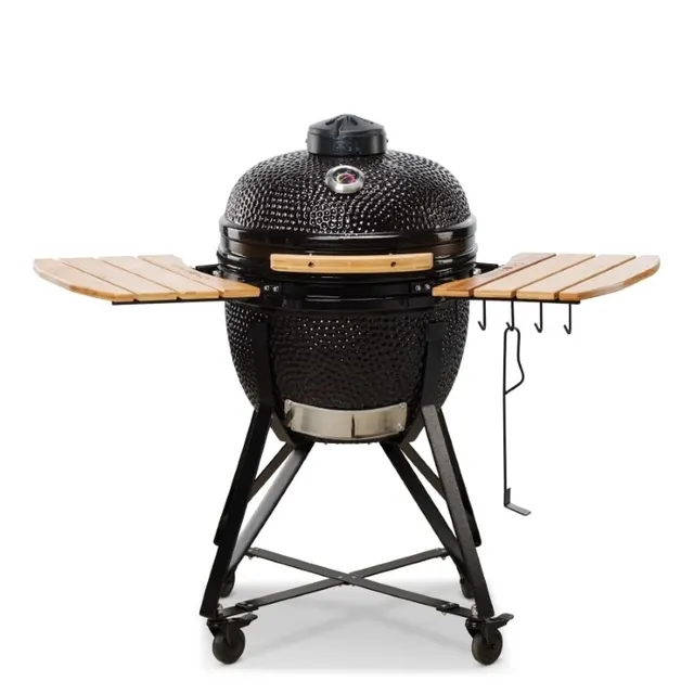 Kamado Bono Media Ceramic Grill 20” Kamado barbecue/grill Wózek Węgiel drzewny (paliwo) Czarny