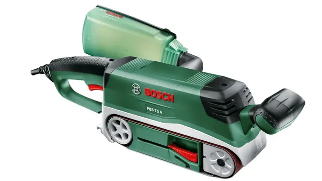 Bosch PBS 75 A Szlifierka taśmowa Czarny Zielony 710 W